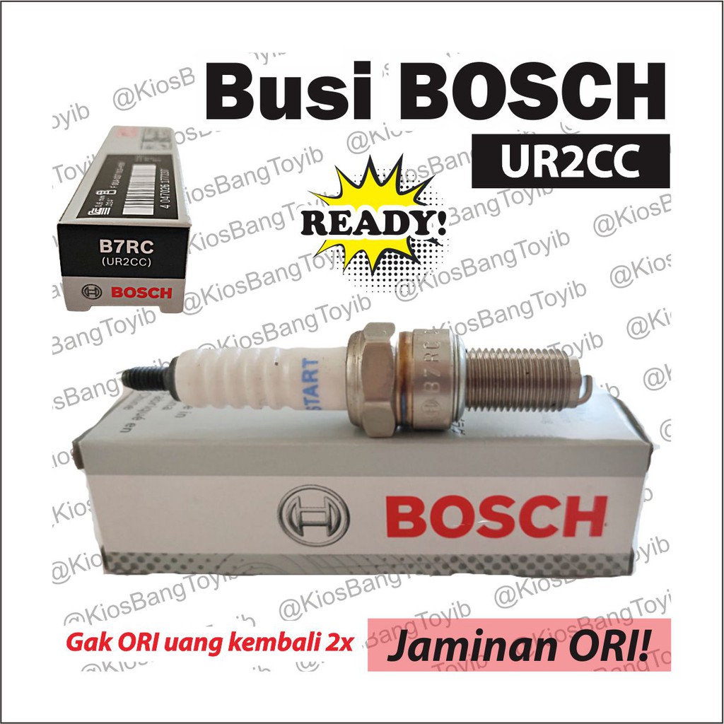 【𝐁𝐎𝐒𝐂𝐇】Busi Spark Plug Motor Matic Bebek Honda Yamaha Grand Supra Beat Vario Scoopy // Potong Rumput