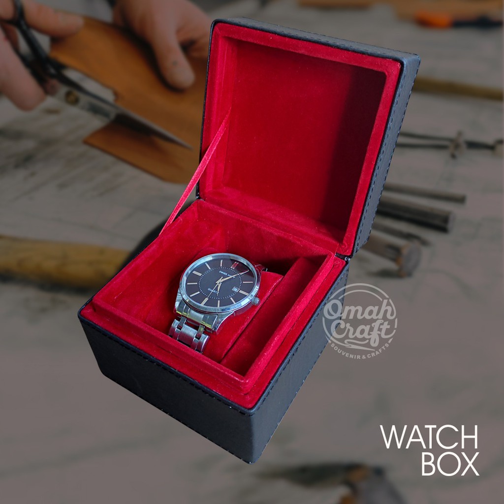 Single Watch Box Organizer / Kotak Tempat Jam Tangan / Box Jam isi 1