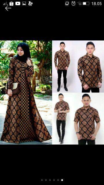 Batik Couple Set Maura Sania Ruffle Ori Ndoro Jowi Dnt M L Xl Xxl Jumbo Termurah
