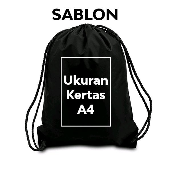 Tas Serut String Bag We Bare Bare - Drawstring Bag Waterproof | Thirty Store.Id
