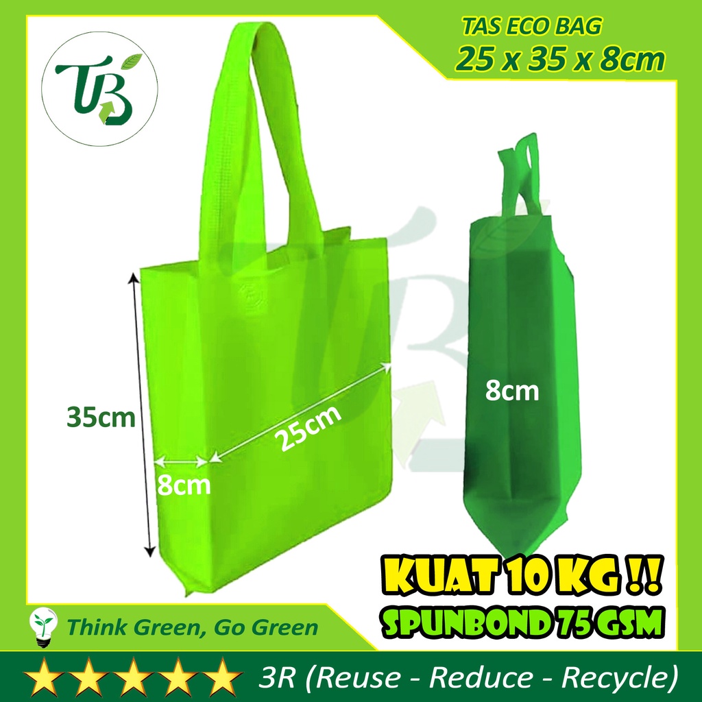 

Goodie Bag Tas Spunbond TBI ECO S - 25 x 35 x 8cm untuk Seminar souvenir ulang tahun bukan paper bag