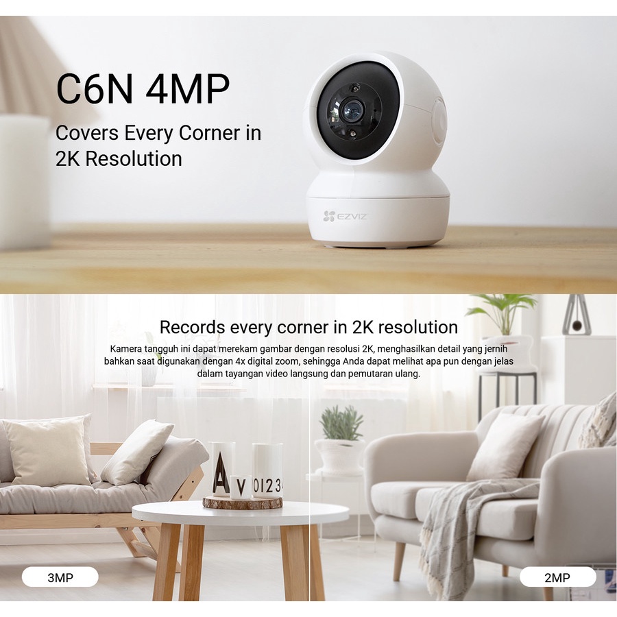 Ezviz C6N Smart Wifi Pan Tilt Camera 4MP