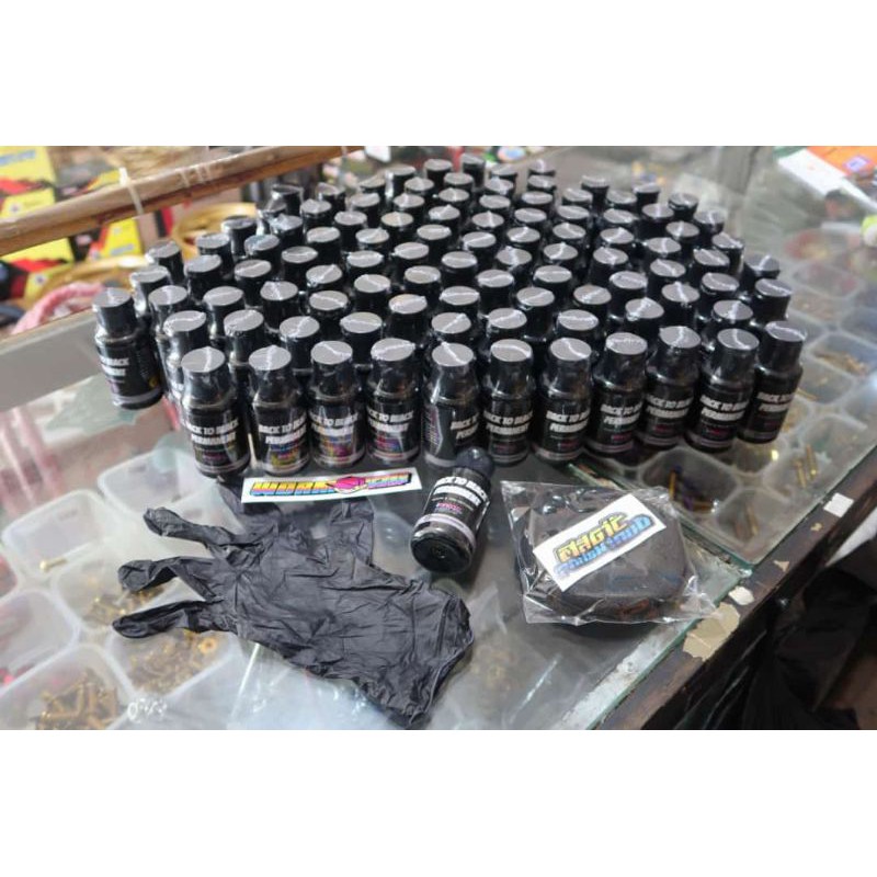 BTB Back To Black Permanen/Penghitam Body Permanen Motor/Mobil By Magic Polish Indo Black to Black