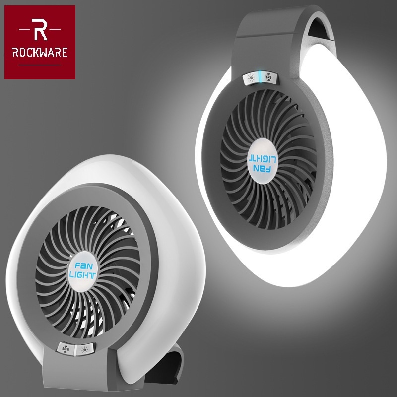 ROCKWARE RW-8003 - 2 in 1 LED Light Camping Fan - Kipas dan Lampu LED