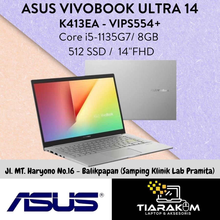 Jual ASUS VIVOBOOK ULTRA 14 K413EA OLED552+ I5 1135G7 8GB 512GB SSD ...