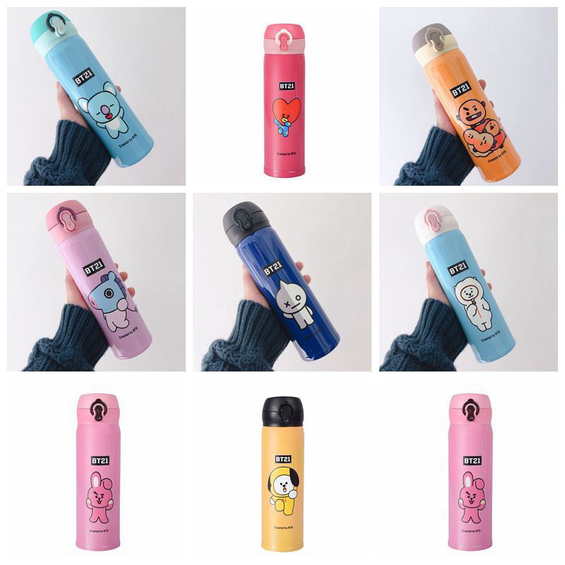0106 Botol Minum Termos BT21 Tempat Minum Kpop Tempat Minum BTS BT21