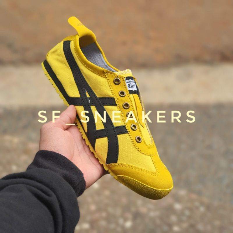 Sepatu Sneakers Kuning Slip On Assik Pria Wanita Best Seller High Quality