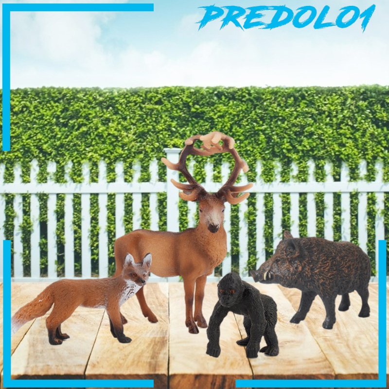 (Predolo1) Miniatur Zebra / Rubah Realistis Untuk Koleksi / Edukasi