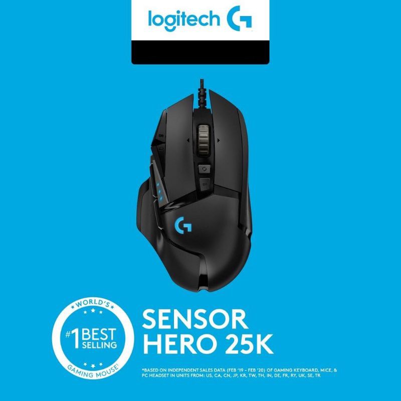 Logitech G502 G 502 Hero High Performance Gaming Mouse