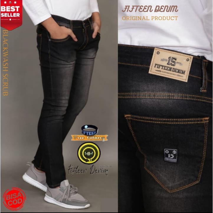 (COD) FIFTY ONE / CELANA JEANS PANJANG PRIA SLIMFIT / CELANA PANJANG ORIGINAL / CELANA PANJANG PRIA