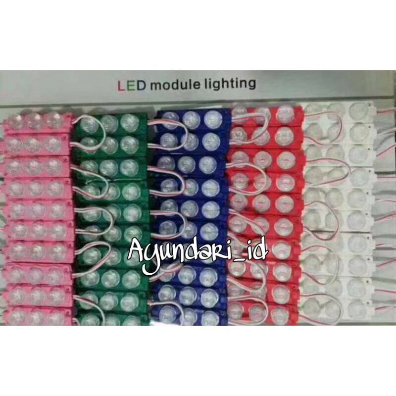 LAMPU LED 3 Mata DC12V 3Watt. LAMPU LED MODULE 12Volt 3 mata