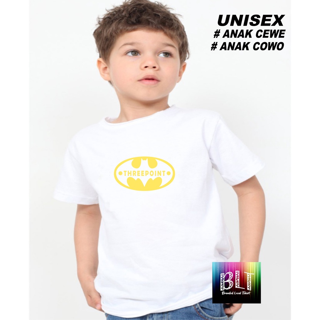 Promo Kaos Three Poin Anak Anak  Lengan Pendek Combed 30S Atasan Anak2 cowok cewek Kaos Murah kaos anak kartun kaos anak anime kaos anak murah kaos anak hits kaos viral