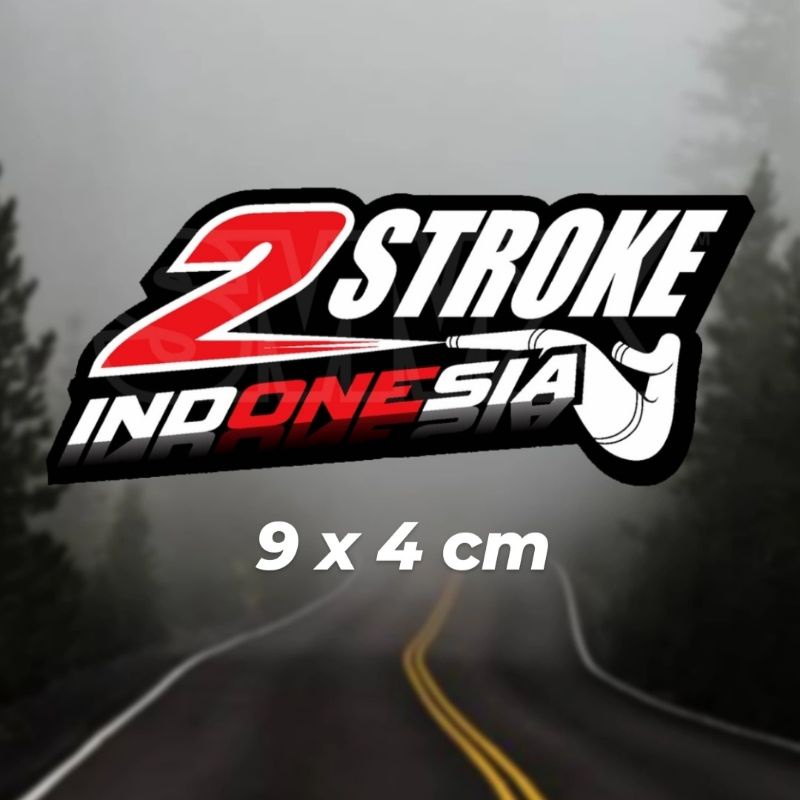 

Sticker Stiker 2 Stroke Lovers Indonesia, 2 Tak
