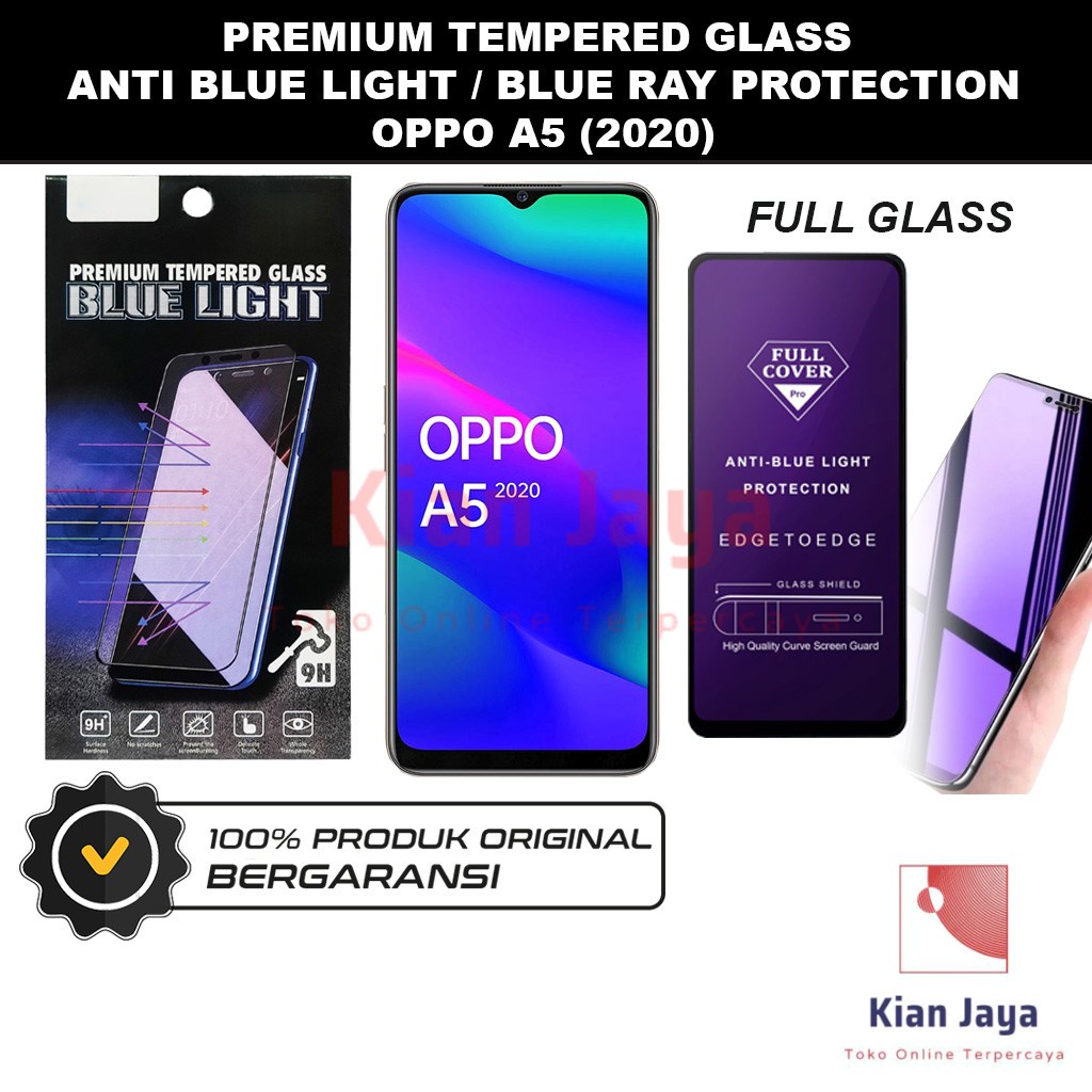 Tempered Glass Oppoo A5 2020 Anti Blue Light Hp Temper Anti Gores