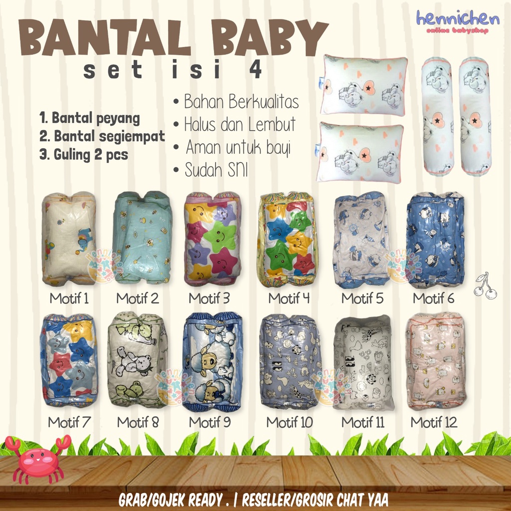 OBAYITO BANTAL SET ISI 4 MOTIF OB-028