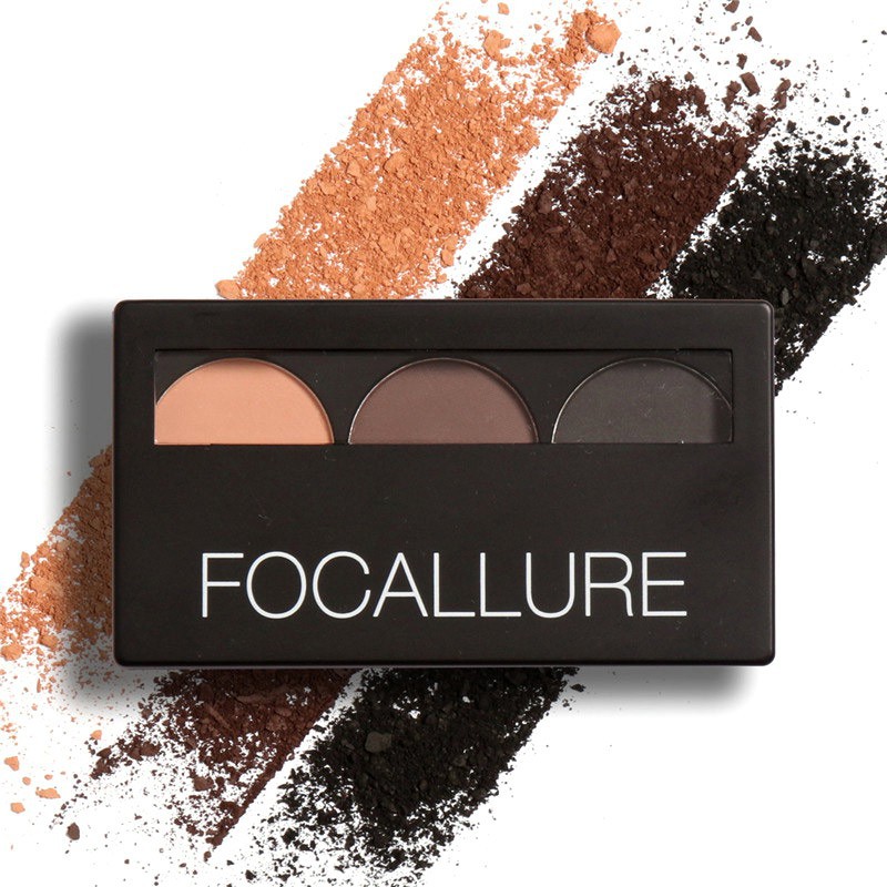 Eyeshadow Focallure FA04 Eyebrow Eyeshadow Powder Pallete 3 Colors