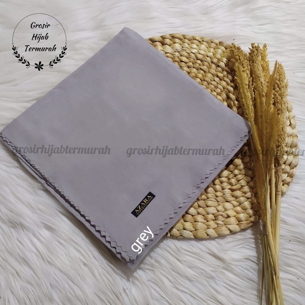 Hijab segiempat Oskara laser cut /Oscara /Japan / Jilbab voal miracle plain lasercut azara-Grey