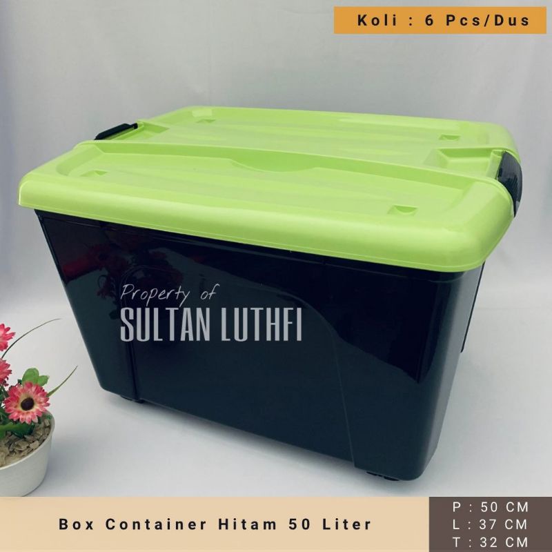 BOX CONTAINER 50 LITER WARNA HITAM