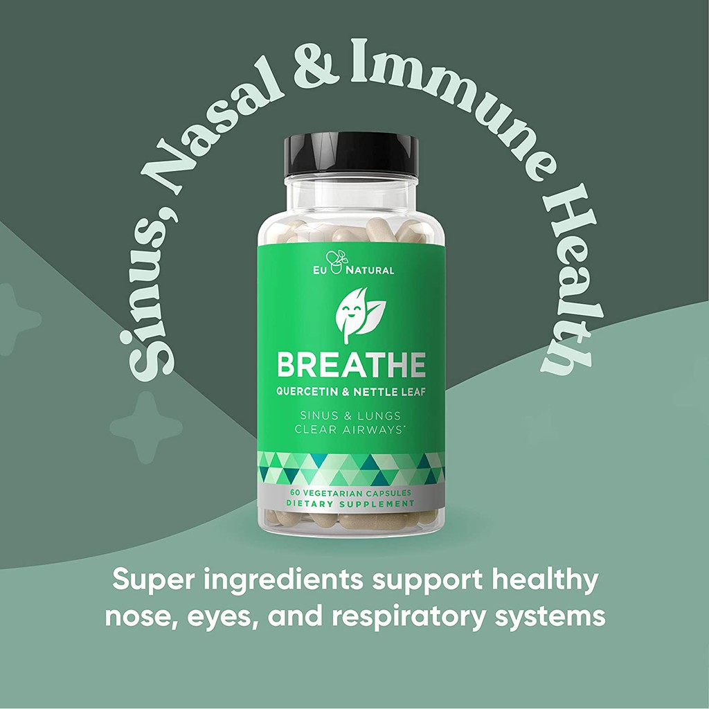 Eunatural / Eu Natural BREATHE Obat Sinus / Sinusitis &amp; Rhinitis / Alergi / Asma / Asthma ORI USA