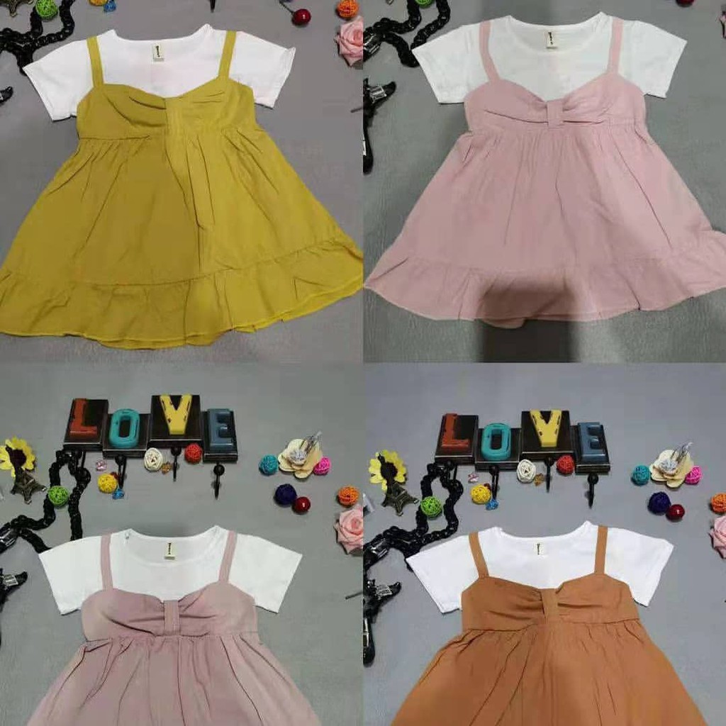 LS DRESS JELLY  RIBBON CUTE 6BLN 2TH GROSIR BAJU  ANAK  