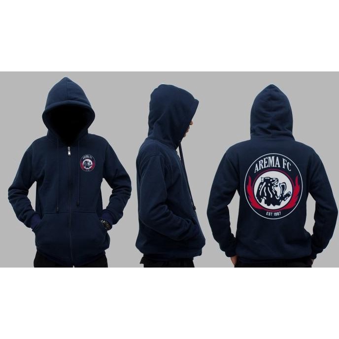 Jaket Hoodie Sweater Arema Fc Sweatshirt Zipper