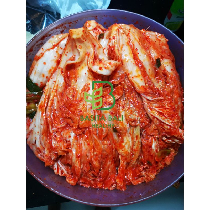 

Kimchi Sawi original alias tidak pedas / Kimchi utuh / Kimchi Korea 1kg / Kimchi Basita Bali