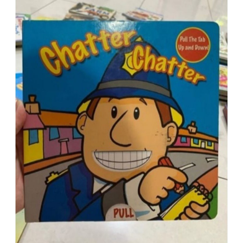 Board book pull the tab Chatter Chatter