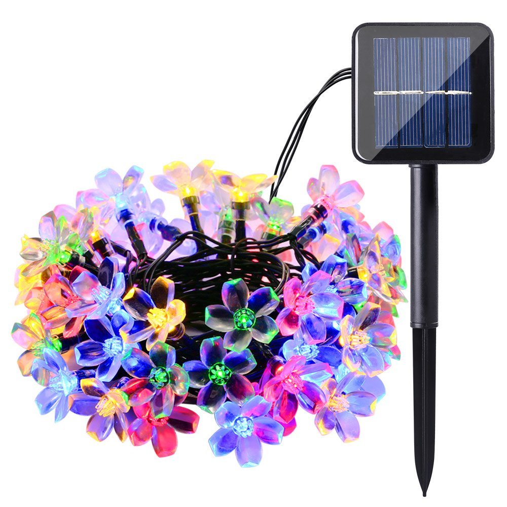 Lampu Dekorasi 50 LED 7 Meter with Solar Panel - M072