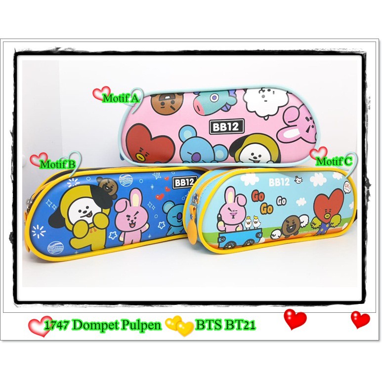 

Tempat Pensil Resleting BTS Murah - Dompet Pen Pulpen Pensil BTS BT21