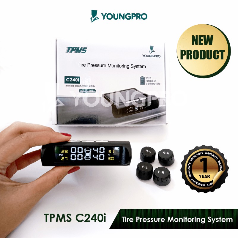 BERGARANSI!! YOUNGPRO SOLAR TPMS SOLAR C240i C260 ​​C270 C500 Tyre Pressure Monitoring System