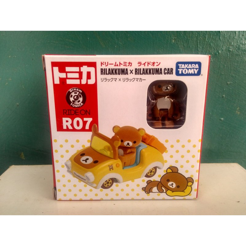 Tomica RIDE ON R07 Rilakkuma x Rilakkuma Car Takara Tomy lucu harga murah