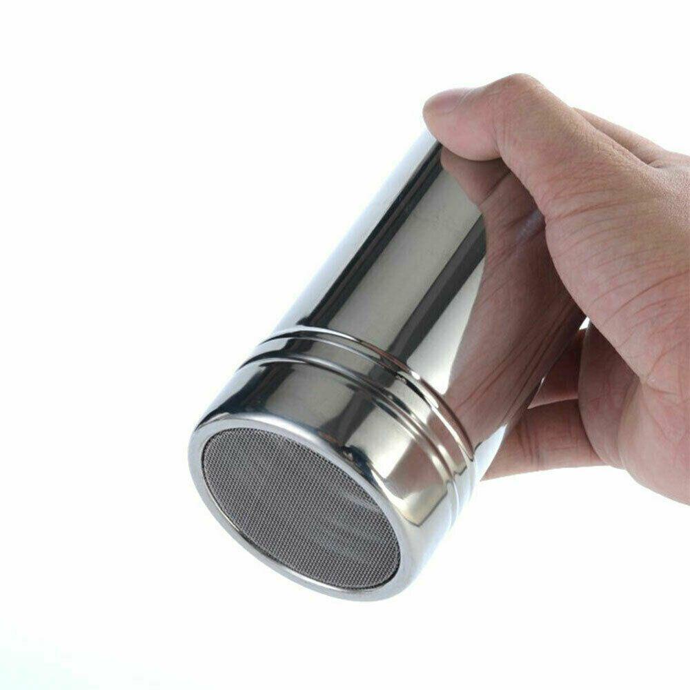 Preva Powder Sugar Shaker Stainless Steel Alat Penyiram Ayakan Kopi Kakao Masak