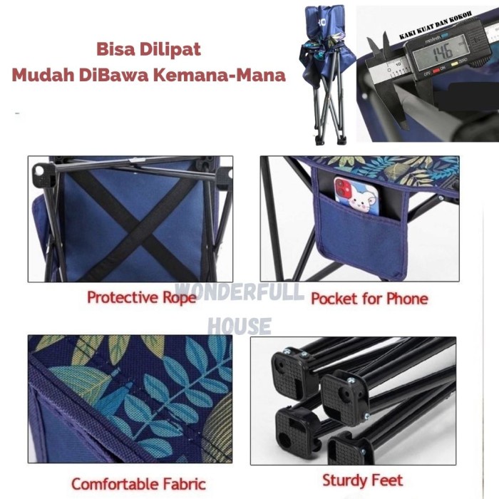 Kursi Lipat Mancing Gunung Kursi Camping Serbaguna Outdoor Portable