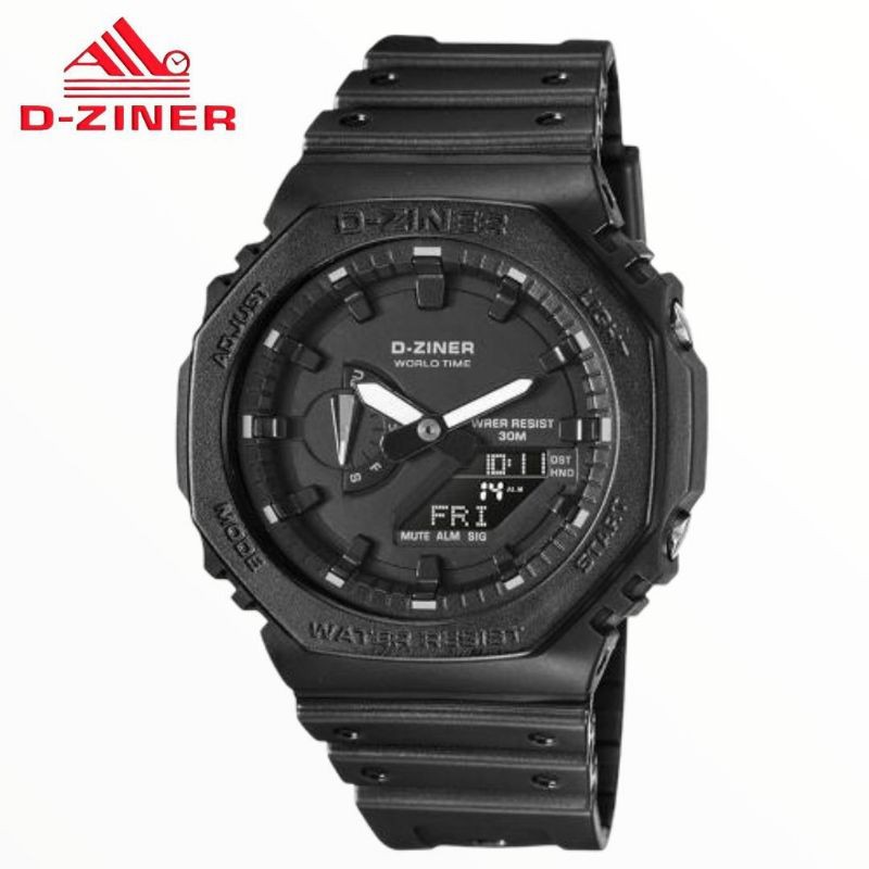 D'ZINER 8287 RUBBER ORIGINAL || JAM TANGAN DZINER ORIGINAL