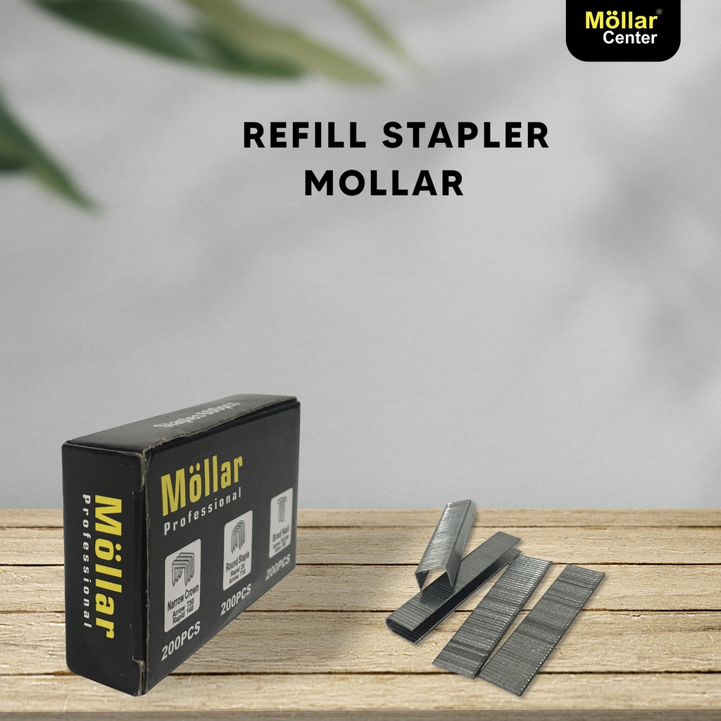 

MOLLAR Refill Staple Gun 3 in 1 Isi Ulang Staples Tembak 3 Way Hekter