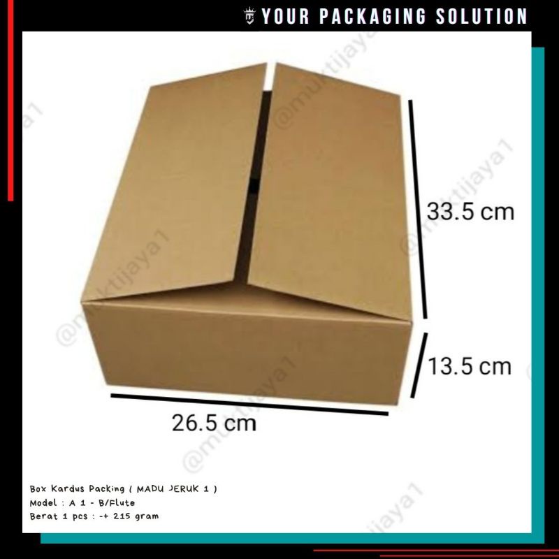 

Box Madu 1 • 33.5x26.5x13.5cm • Kotak/ Kardus/ Karton