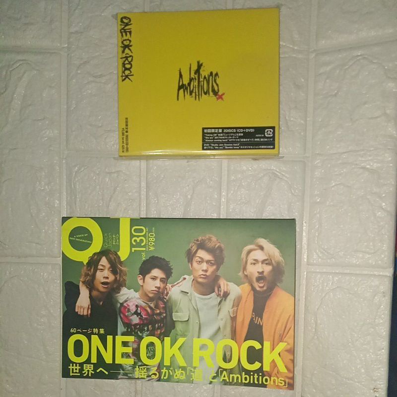 Paket CD Album One Ok Rock Ambition original japan version + QJ eks koleksi pribadi.