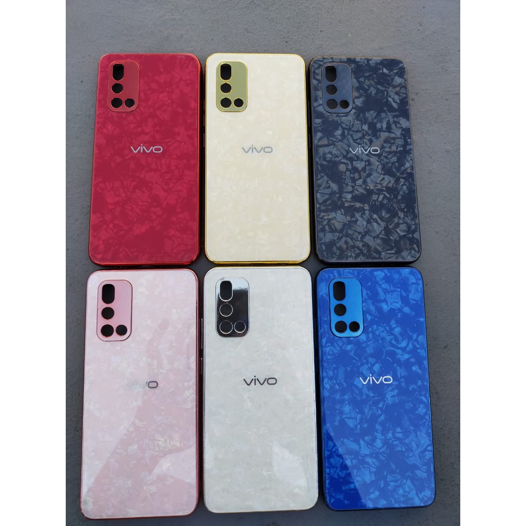 Vivo V19 VivoV19 Shiny Shell Shining Diamond Glass Hard Case Cover Casing