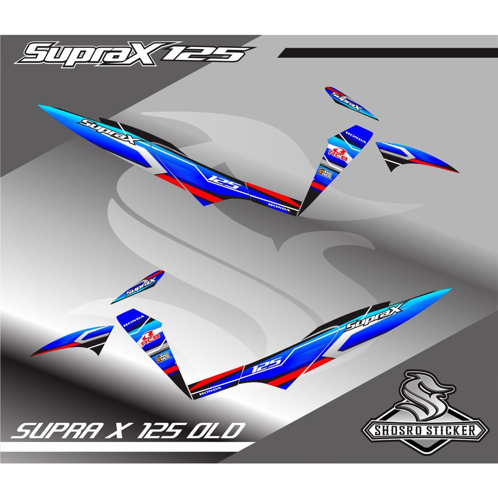 VARIASI LIS CUSTOM / COD STICKER VARIASI MOTOR HONDA SUPRA X 125 OLD STRIPING VARIASI/STICKER CUSTOM