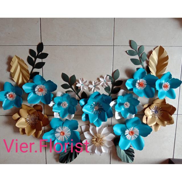 Paper flower backdrop buat pesta lamaran,ultah,aqiqah,dekorasi rumah,hiasan dinding