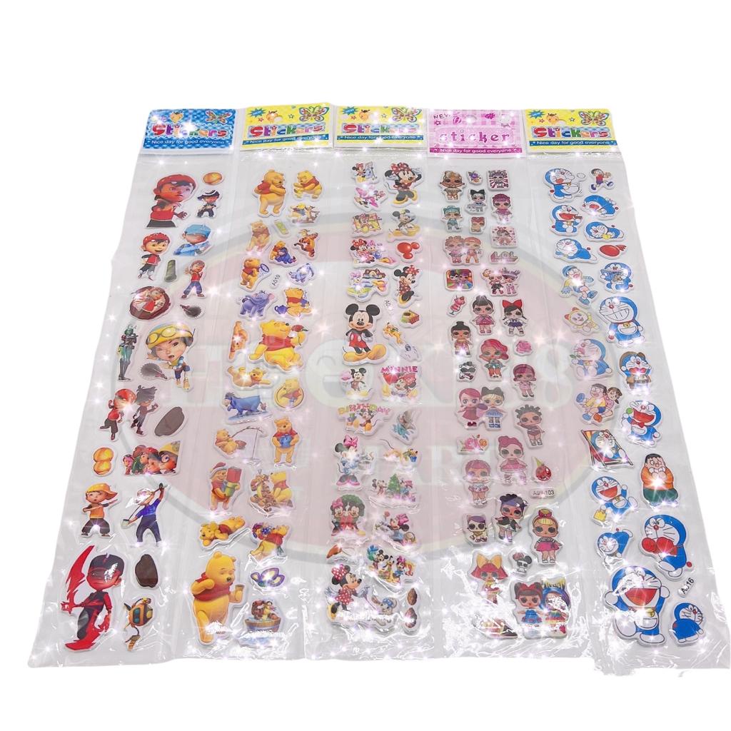 [HK] STICKER MAINAN ANAK 3D / STICKER TEMPEL TIMBUL ANAK ANAK