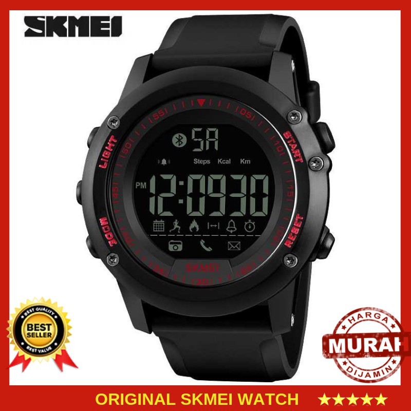 Bluetooth Pedometer JAM TANGAN PRIA ORIGINAL Jam Tangan Olahraga SKMEI 1321 JAM ANTI AIR