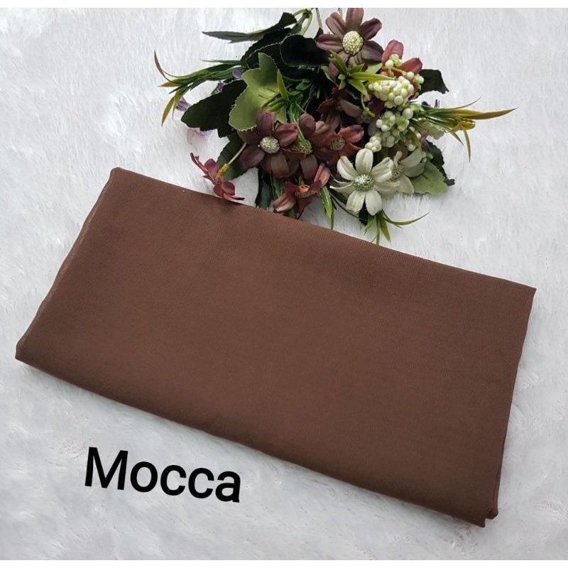 Fashion Official Hijab Segiempat BELLA SQUARE pollycotton premium Mocca Premium