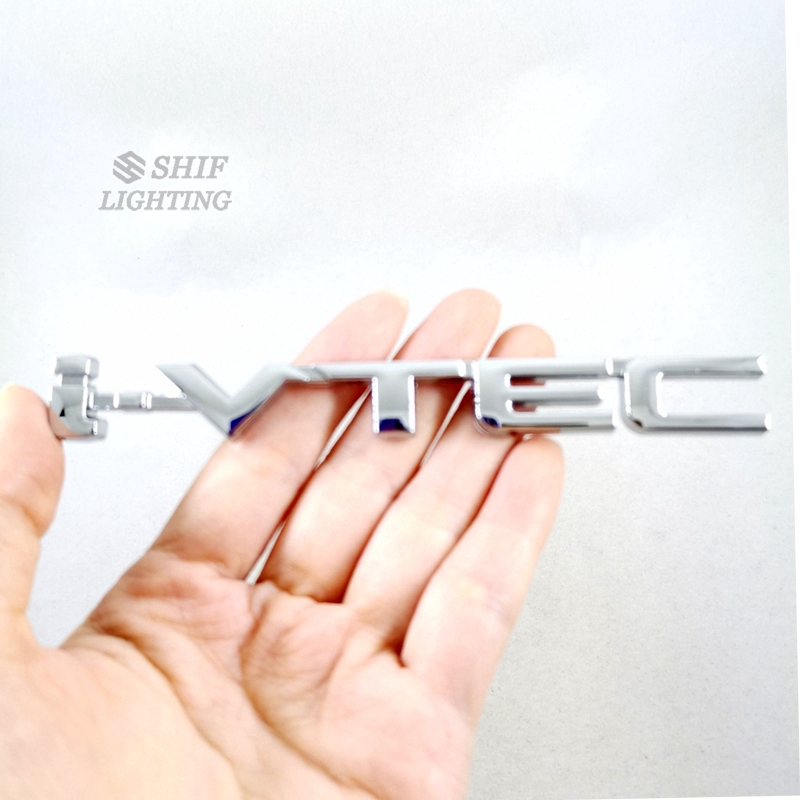 1Pc Stiker Emblem Logo i-VTEC iVTEC Bahan Metal Untuk Mobil Honda