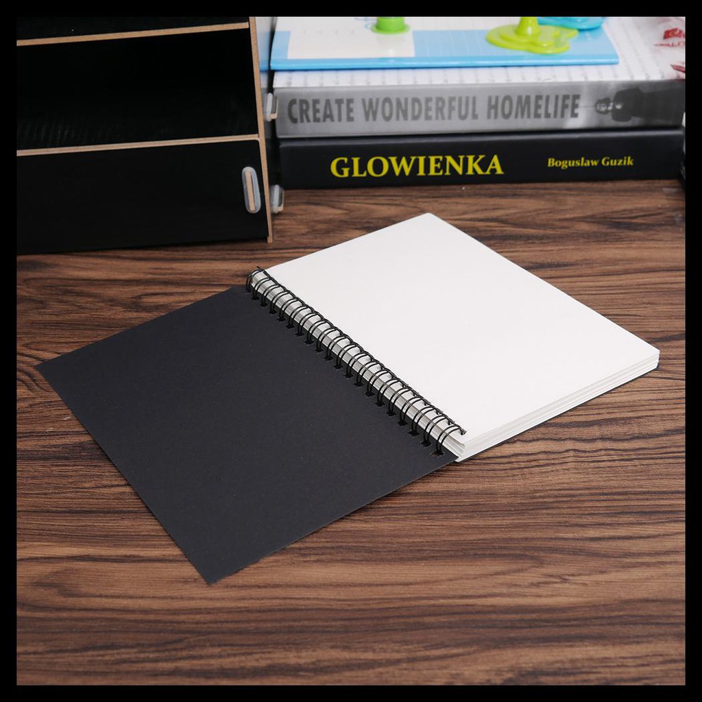 

Terbaru JESJELIU Buku Diary Menggambar Sketchbook Drawing Memo Pad Notebook - BQ-N14 - Black White