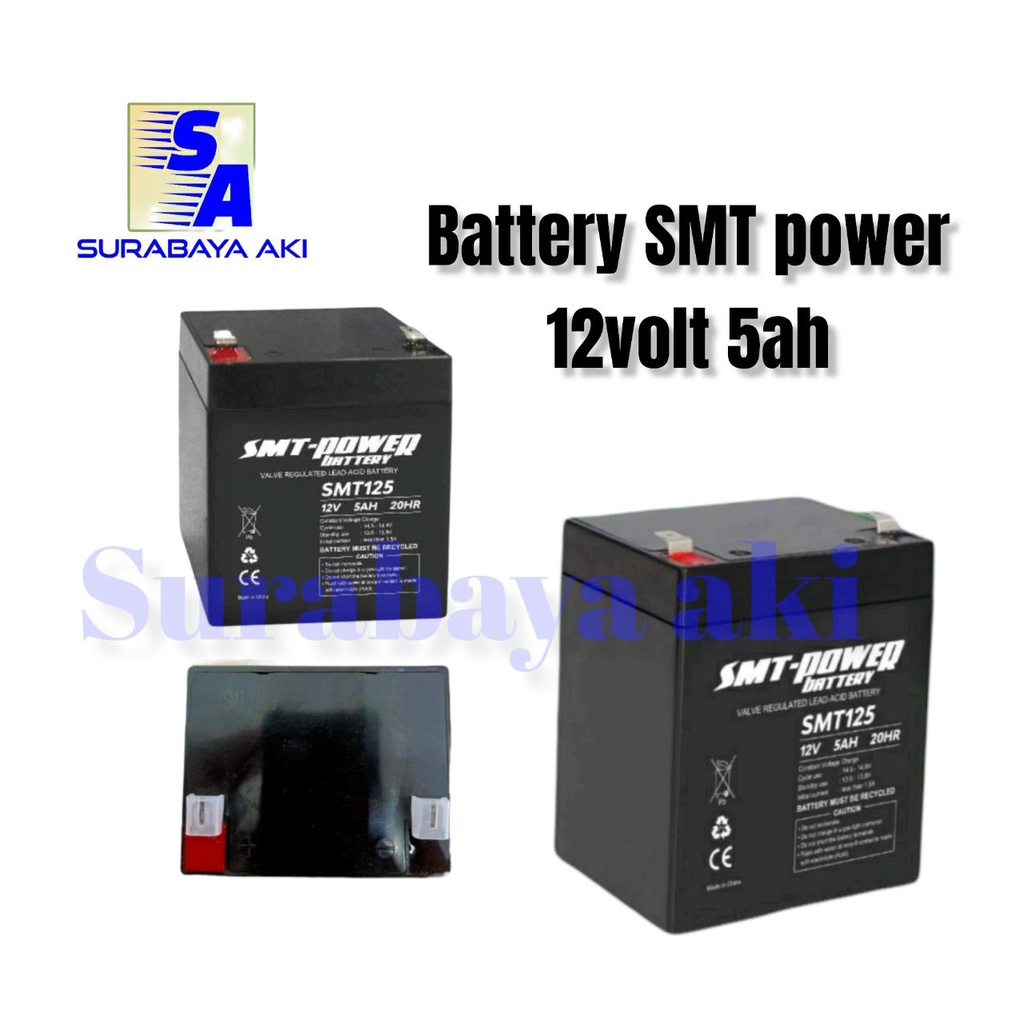 Accu Baterai UPS Lift SMT-Power SMT 125 12v 5ah 12 v 5 ah Ori mobil motor anak