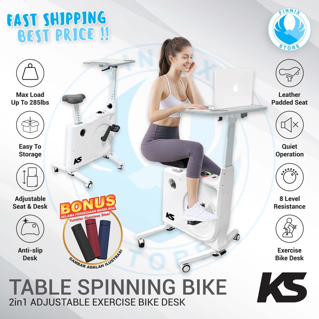 KS Spinning Bike Table Exercise Bike - Sepeda Statis Garansi Resmi