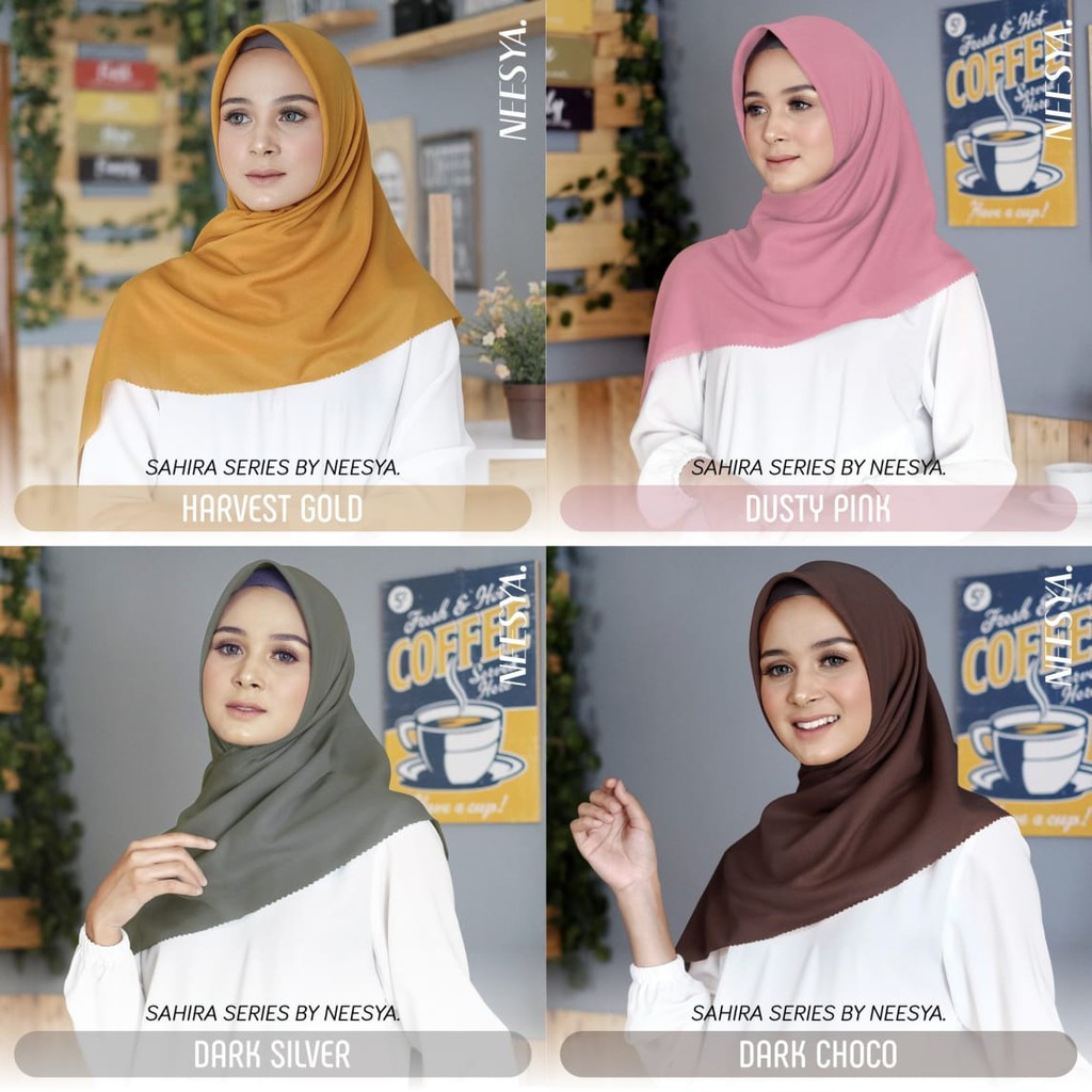 Sahira Hijab Polos Laser Cutting