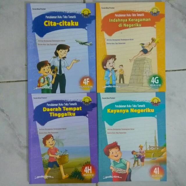 1 Paket Pendalaman Buku Teks Tematik Yudhistira 4F 4G 4H 4I SD Kelas 4 Semester 2 Kurtilas Revisi