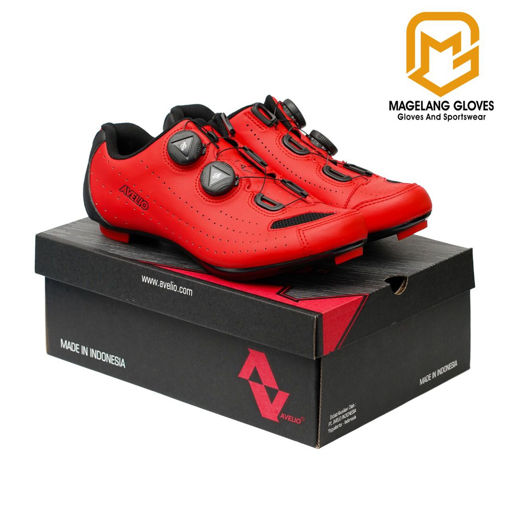SEPATU SEPEDA AVELIO ROADBIKE RED
